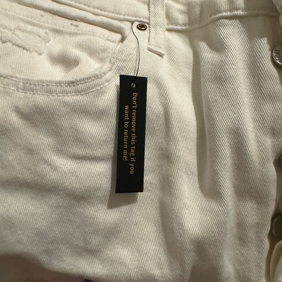 Afrm Dex Boyfriend Jeans in white - Picture 4 of 8